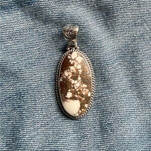 Authentic Sterling Silver Wild Horse Pendant